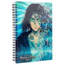 Cuaderno 3D Blue Attack on Titans